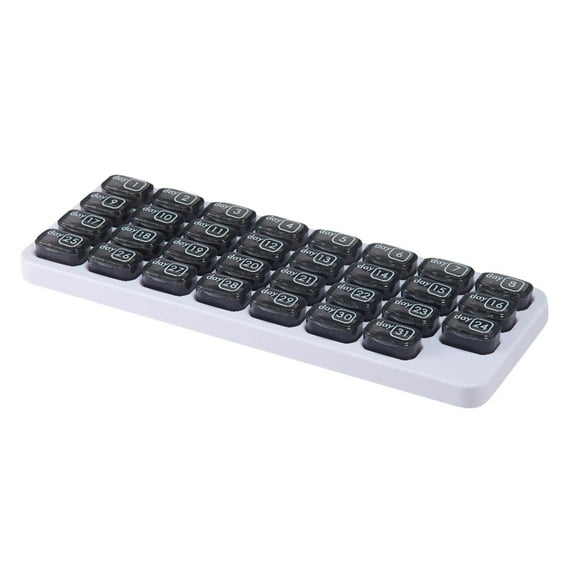 LEHOZIHEQ Monthly Pill Organizer, Large Travel Pill Box 31 Day, Daily Pill Case, Pill Holder Container for Vitamin, Medicine, Supplement, Fish Oil