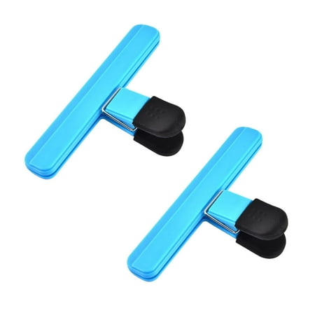 

2 PCS Large Chip Bag Clips Bulk 1 Large Plastic Food Bag Clips Reusable Kitchen Clips Air Tight Food Clips Heavy Duty Seal Grip For Snack Vegetables Fruit Storage Container Sealing Equipment
