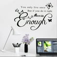 thumbnail image 4 of Home Decoration,2Pcs English Quotes Letters Wallpaper Letters Wall Stickers Top Tier Quality, 4 of 10