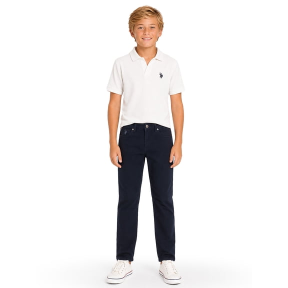 U.S. Polo Assn. Boys Johnny Collar Shirt, Sizes 4-18