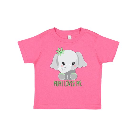 Inktastic Mimi Loves Me- cute elephant Boys or Girls Baby T-Shirt