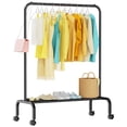 thumbnail image 1 of Percheros enrollables STARLATTA para colgar ropa, color negro, 1 of 8