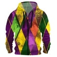 thumbnail image 5 of Resicozy Mardi Gras Full-Zip Up Hooded Casual Sweatshirts with Pockets Long Sleeve Sweatshirt Sports 2026 Hooded Jacket Yellow 5XL, 5 of 5