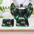thumbnail image 6 of My Hero Academia 4 Pcs Oven Mitts And Pot Holders Kitchen Oven Glove with Potholders Non-Slip Cooking Gloves for Cooking Baking Grilling, 6 of 7