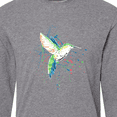 thumbnail image 4 of Inktastic hummingbird paint splatter Long Sleeve T-Shirt, 4 of 5