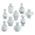 thumbnail image 2 of 9 botellas de porcelana de simulación antigua con micropaisajes, decoración para casa de muñecas, minibotellas con flores, modelos antiguos de botellas, estilo mixto, 2 of 8