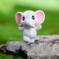 thumbnail image 5 of Anvazise Elephant Figurine Handcrafted Sweet Expression Casting Decorative Realistic Looking Elephant Statue Car Decor style B One Size, 5 of 13