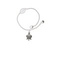 thumbnail image 2 of Delight Jewelry Silvertone Antiqued Sea Turtle - Silvertone Leaf Delicate Bracelet, 6.25+1.75", 2 of 4