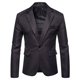 thumbnail image 1 of Chaleco polar con cremallera completa Herrnalise para hombre, chaqueta ajustada informal de color sólido para jóvenes., 1 of 4