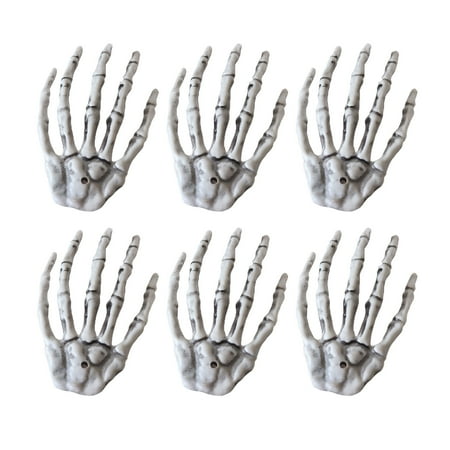 

Hapeisy Halloween skeleton hand Napkin Rings Alloy Napkin Holder skeleton hand Design for Thanksgiving Party Home Kitchen Dining Room Table Accessories(6 PCS)