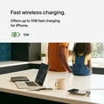 thumbnail image 2 of Belkin BoostCharge Pro 3-in-1 MagSafe-Compatible Wireless Charging Pad with Qi2 15W, Fast Charging iPhone Charger, Compatible with iPhone 15, 14, and 13 Series, AirPods, Apple Watch, & More - White, 2 of 7