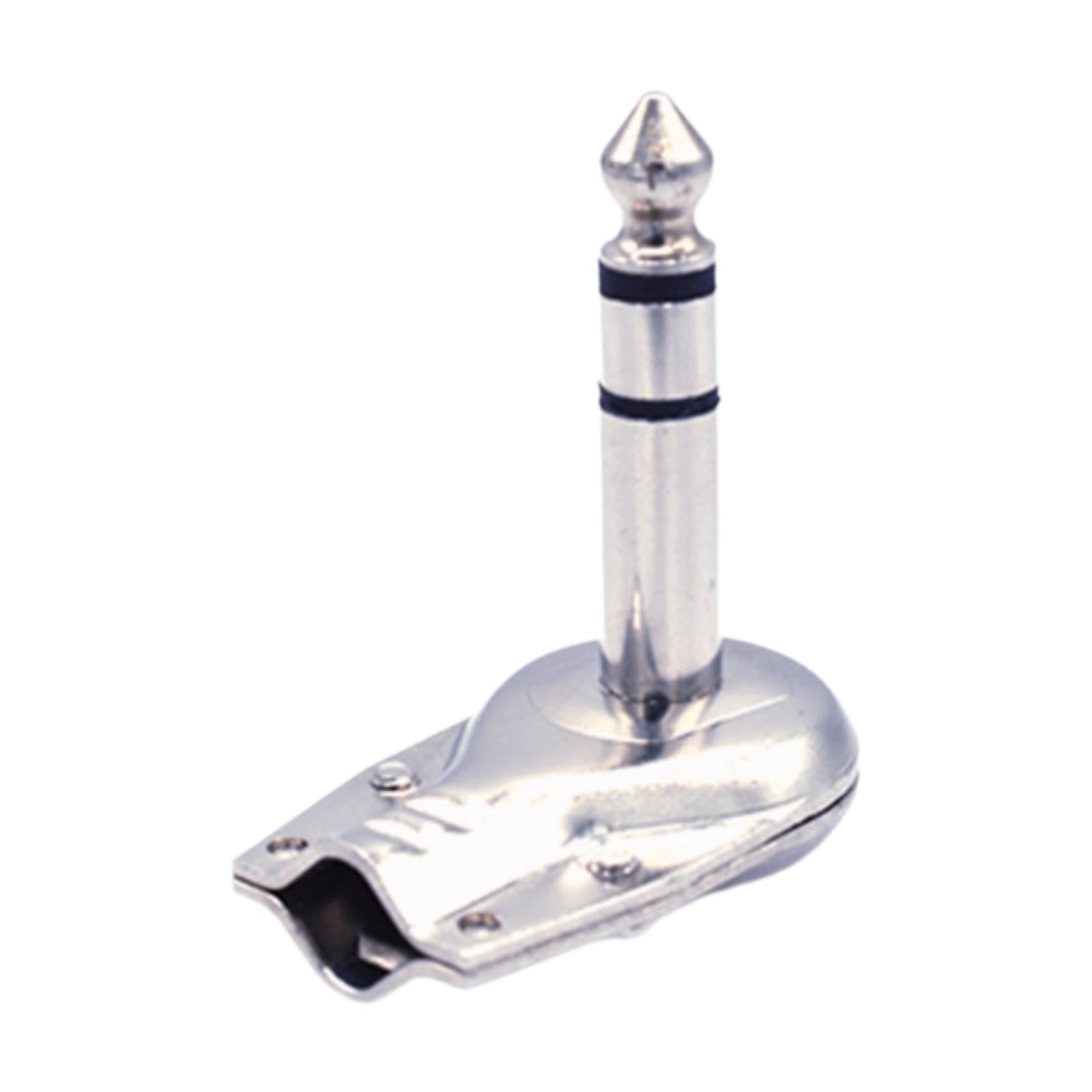 BELOVING Guitar Effects Pedal Connector Microphone Plug 90 Degree Jack Plug Connector Stereo Golden