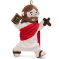 thumbnail image 3 of 13.4in Jesus Doll Movable Frame Bible Book Various Shapes High Playability For Hanging Easter Gifts Christmas Gifts For Boys And Girls-Red, 3 of 9