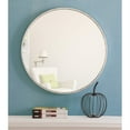thumbnail image 2 of Metal frame Round Mirror 24 inch Silver finish, 2 of 5
