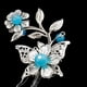 thumbnail image 3 of chino Cosplay Drama Pinza de pelo U Pin Borla Flor Bead Azul ácido Sunnimix Palo chino antiguo, 3 of 7