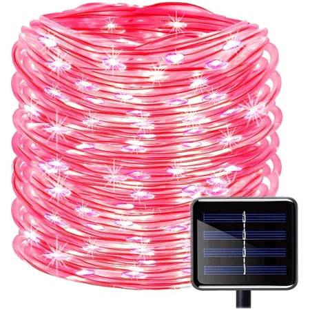 Solar Garden Lights, 100 LEDs 40ft Solar Rope Lights Waterproof Outdoor Copper Wire, 8Lighting Modes Outdoor Garden for Patio, Fence, Wedding Decor
