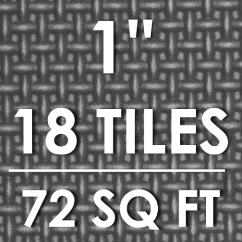Grey - 1-in - 72 Sq Ft - 18 Tiles