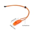 thumbnail image 2 of Sifflet de Survie à Double Fréquence, Sifflet de Sécurité d'Urgence, Sifflet de Tempête Sonore Dauphin avec Clip Anti-Perte, pour Extérieur, Randonnée, 2 of 5