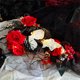 thumbnail image 5 of Decoraciones de Halloween, adornos de Halloween, regalos de Halloween, decoración de corona colgante de esqueleto negro de Halloween, decoraciones para fiestas navideñas, adornos colgantes de plástico, 5 of 6