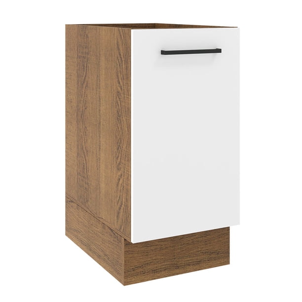 Mueble de Cocina 40 x 60 cm 1 Puerta (Sin Tablero) Agata Madesa Marrón/Blanco