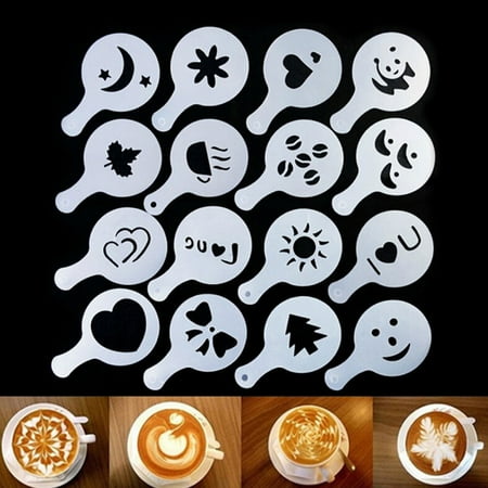 

Alexsix Easy Coffee Drawing Stencils Template Fancy Coffee Mat Decorating Stencils Kitchen Tools For Coffee Latte hot Chocolate