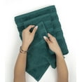 thumbnail image 5 of American Soft Linen Turkish 6 Piece Towel Set, 100% Cotton Premium Soft Bathroom Towels, Teal, 5 of 10