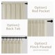 thumbnail image 3 of Cortinas Joydeco de Lino 244 cm de Largo, Set de 2 Paneles, Color Natural, 3 of 9