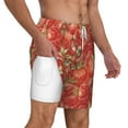 thumbnail image 3 of Balery Strawberry Mens Swim Trunks Swim Shorts for Men Quick Dry Inseam Beach Shorts with Compression Liner Pocket-Medium, 3 of 9