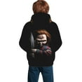 thumbnail image 6 of Lsque Chucky Patten Youth Hoodie Sweatshirt Pullover with Kangaroo Pocket Boys and Girls Hoodie Warm Hoodie for Kids, 6 of 8