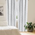 thumbnail image 3 of Ambesonne Abstract 4-Panel Curtains, Simplistic Motifs Graphic, 56"x63", White Pale Grey, 3 of 4