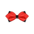 thumbnail image 1 of INSPIRE CHIC Men's Solid Color Pre-Tied Bow Ties Neck Wedding Party Tuxedo Pointed Bowties Red One Size, 1 of 5