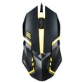 thumbnail image 4 of lanema Wired Gaming Mouse Backlit Ergonomic Mouse with 7 Backlight Modes up to 1000 DPI for Windows PC Gamers (Black/White), 4 of 13