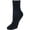 Navy, variant on Jefferies Socks Cotton Turn Cuff Sock (Women's Plus Size)