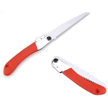 Folding Pruning Saw With Anti-Slip Handle - Triple Edge Cutting For Gardening & Outdoor