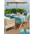 thumbnail image 5 of Outdoor Tablecloths with Umbrella Hole & Zipper, Nautical Anchor Tablecloth Rectangle 60x84 Inch, Retro Blue Brown Wooden Boards Farmhouse Waterproof Table Cloth, Patio/Pool/Picnic Table Covers, 5 of 8