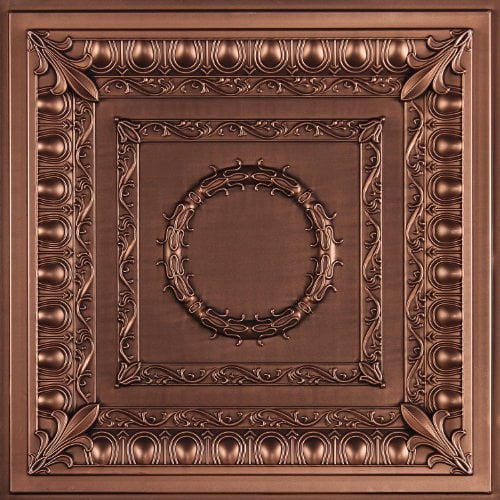 uDecor Regal Ceiling Tile (24" x 24") (Antique Bronze)