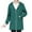Green, variant on IROINNID Women's Winter Warm Jacket Solid Color Long Sleeve Warm Pocket Quilted Coat Jacket Winter Zipper Outerwear, Blue