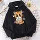 thumbnail image 2 of Sudadera con capucha con estampado de gato bebiendo leche, ropa de calle divertida, camisetas de té, jerséis Boba de dibujos animados Kawaii de Harajuku, sudaderas para mujeres y niñas, 2 of 4