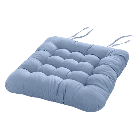 Solid Color Soft Chair Cushion 40x40cm Polyester Fiber Filled Seat Pad for Dining Wood Chairs