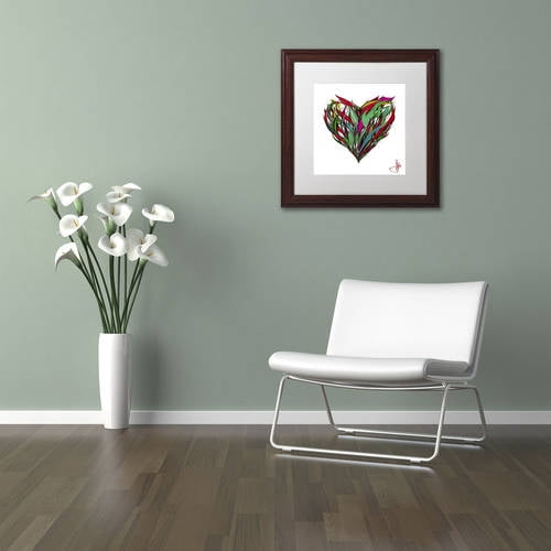 Trademark Fine Art 'Seasons' Canvas Art by Marc Allante, White Matte, Wood Frame