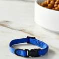 thumbnail image 2 of Vibrant Life Solid Polyester Adjustable Dog Collar, Blue, XS, 2 of 7