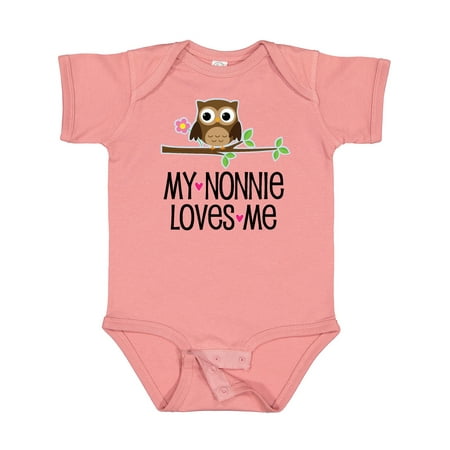 

Inktastic My Nonnie Loves Me Grandchild Girls Baby Bodysuit