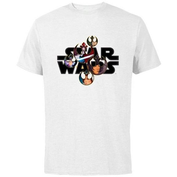 Star Wars Logo Resistance Warriors - Short Sleeve Cotton T-Shirt for Adults - Customized-White