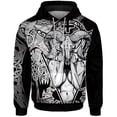 thumbnail image 4 of Sudadera con capucha de moda de otoño para hombre, sudadera con capucha informal holgada, sudadera con capucha con estampado de monstruo de un solo ojo y monstruo de cabeza de oveja, ropa gótica, 4 of 5