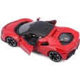 thumbnail image 4 of Bburago Ferrari SF90 Stradale Red with Black Top 1 by 24 Scale Diecast Model Car, 4 of 4
