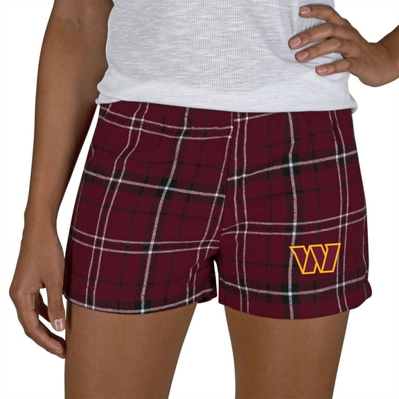 Women's Concepts Sport Burgundy/Black Washington Commanders Ultimate Flannel Shorts
