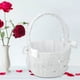 thumbnail image 2 of Cesta de flores - Boda romántica Flor de encaje Cesta de diamantes de imitación Ceremonia Decoración de banquete, 2 of 9