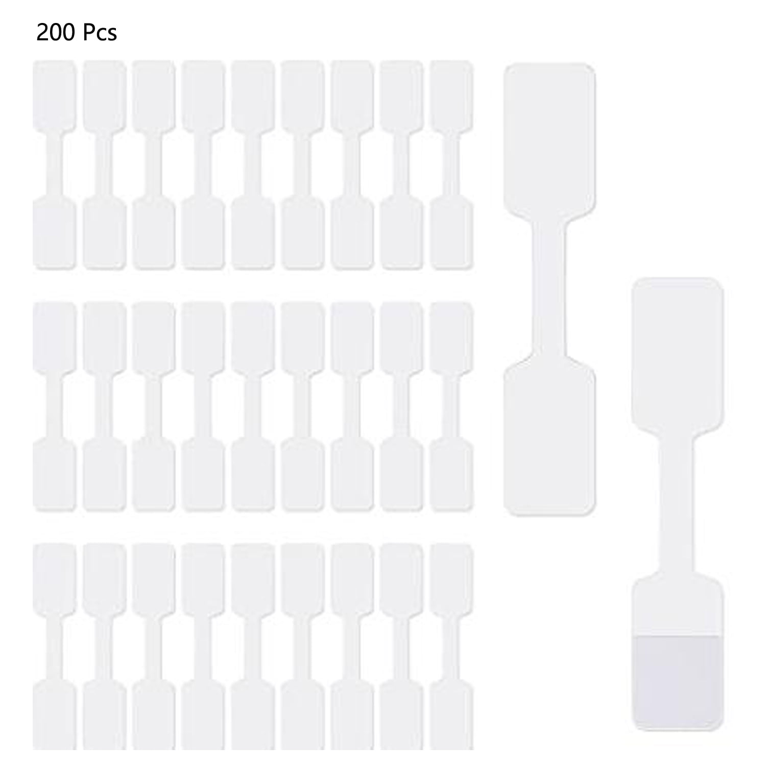 Haobase 200Pcs Blank Jewelry Price Tags Stickers White Jewelry Price