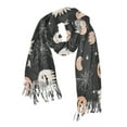 thumbnail image 5 of Women Winter Scarves Fashion Pashmina Shawl Wraps Long Blanket Scarf for Fall Spring Pumpkin Ghost Spiderweb, 5 of 10