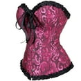 thumbnail image 2 of Grebrafan Women Bustiers Corsets Gothic Black Rose 4XL, 2 of 5